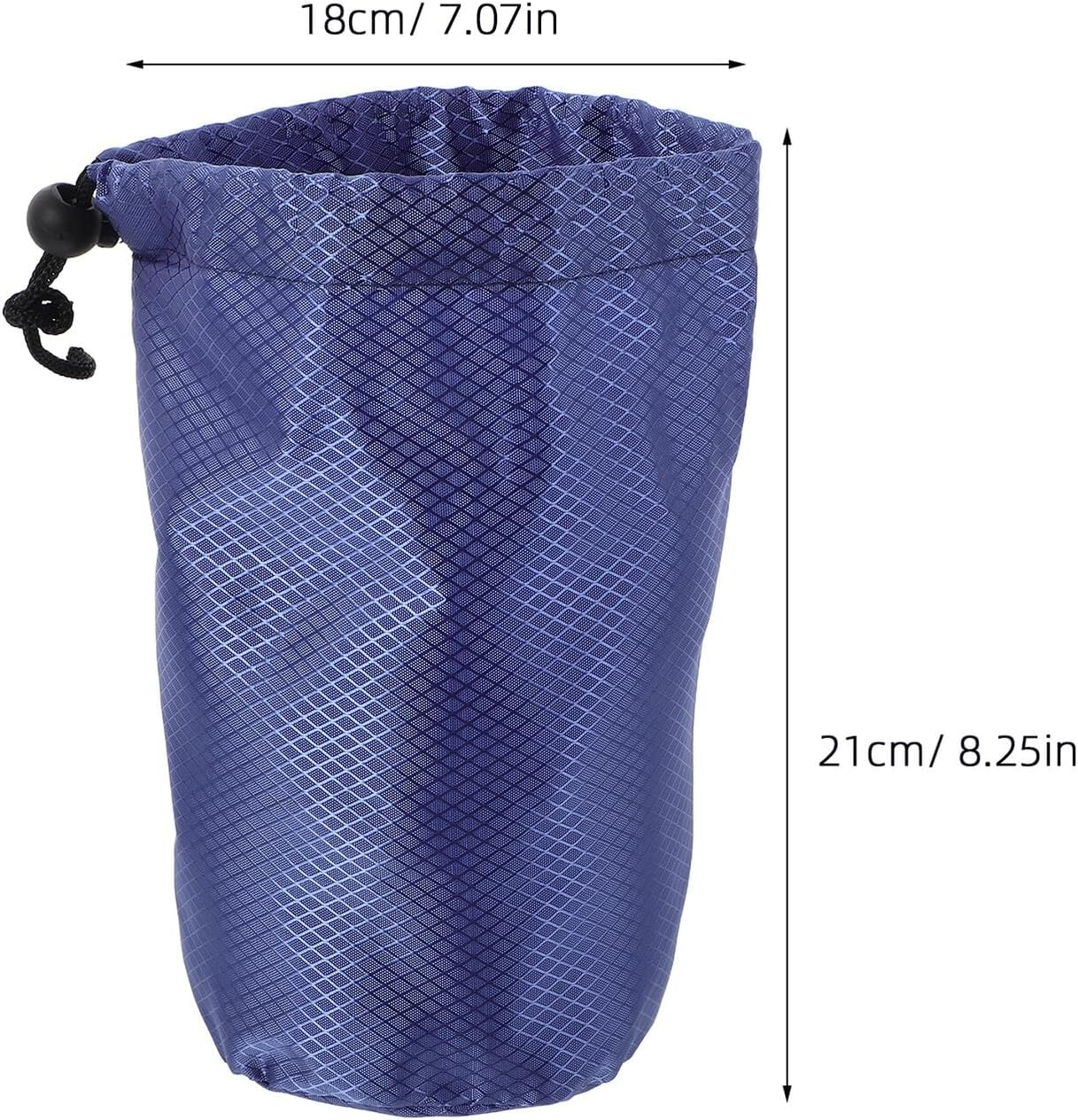 ULTECHNOVO Nylon Drawstring Storage Bag Pattern 11Cm Diameter X 20Cm High Travel Clothes Organizer Pouch for down Jackets and Garments Multipurpose String Compression Luggage Bag