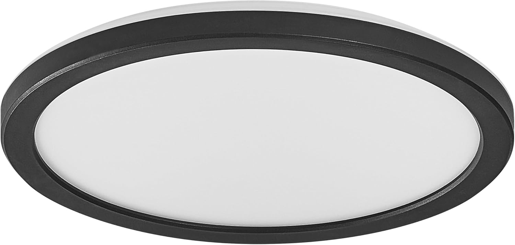 OSRAM Smart+ Orbis Wifi Panel Light, Black, 19 W, 1790 Lm, 235 Mm, Adjustable White Light (2700 K-6500 K), Frame with RGB Colour Light, Dimmable, Controllable via App, Compatible with Amazon, Google image number 1