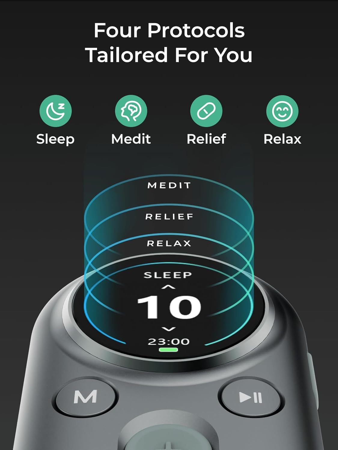 Luna Vagus Nerve Stimulator, Relaxation Device for Long-Term Wellness, Patented Vagus Nerve Wearable Device for Restore Calm, Stress Relief and Recover, Four Modes image number 5