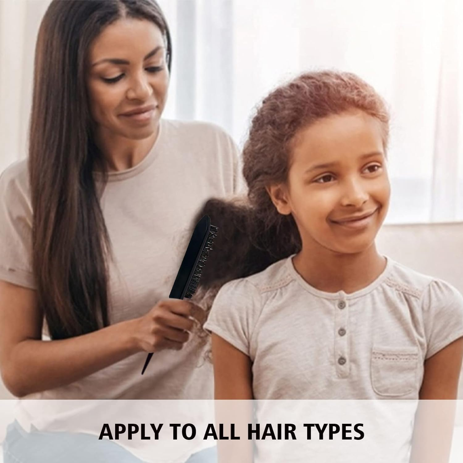 Street27&reg; 3Pcs Slick Back Hair Brush, Hair Bun Hair Accessories for Women Girls Bun Maker for Kids, Edge Brush, Bristle Teasing Brush, Rat Tail Comb for Parting Smoothing Flyaways (Black) image number 5