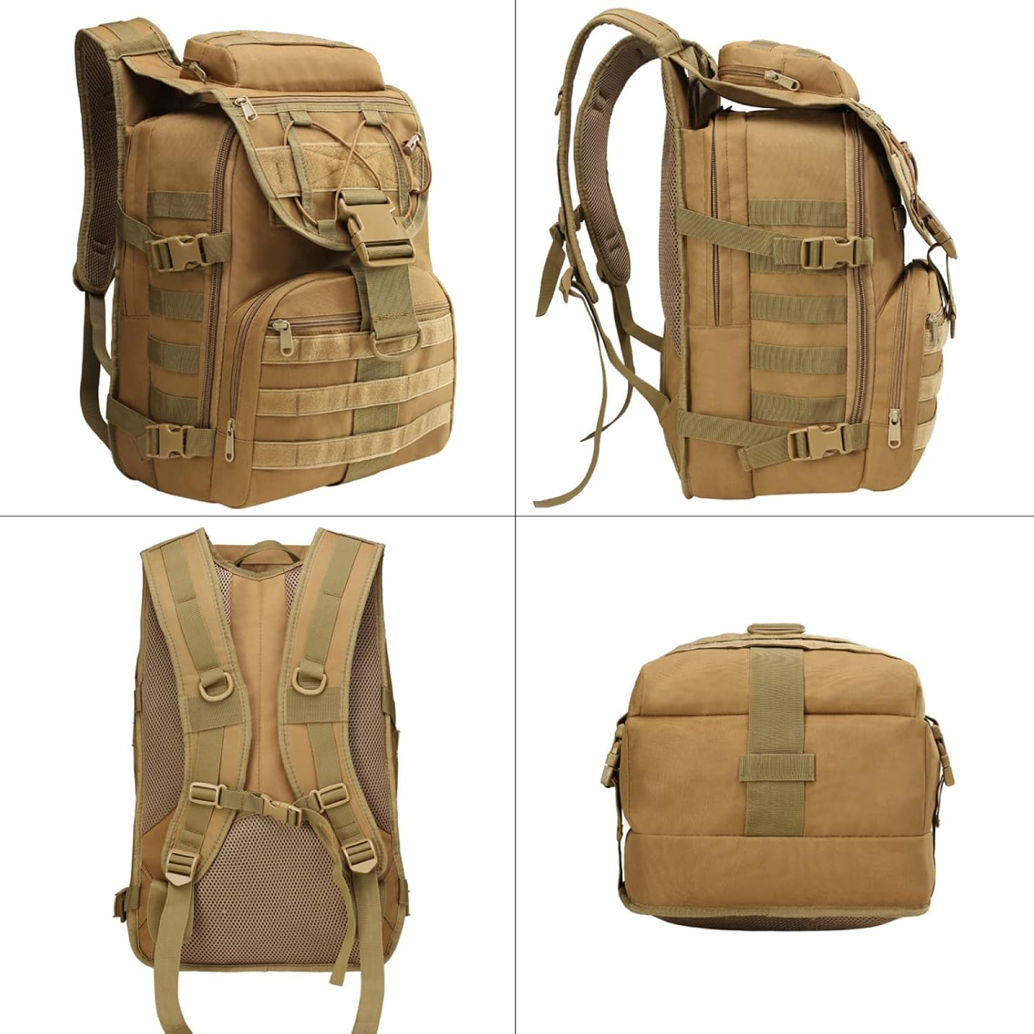 35L Tactical Backpack Camping Hiking Backpacks Camouflage Assault Pack for Hiking Camping Travelling,A - A image number 2