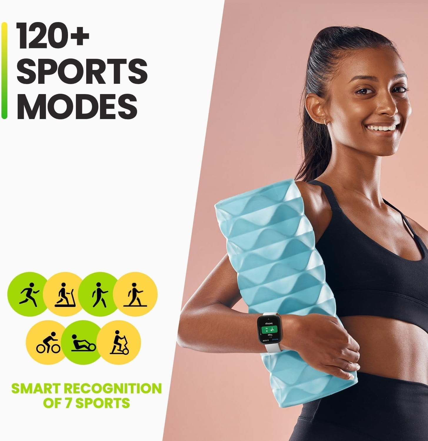 Amazfit Bip 5 Smart Watch, 46Mm, Bluetooth Calling, Alexa Built-In, GPS Tracking, 10-Day Long Battery Life (Black, Bip 5) image number 3