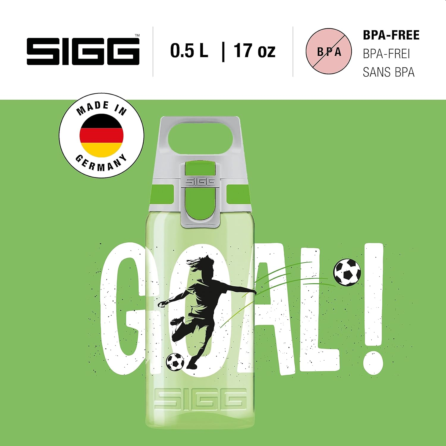 SIGG Viva ONE Children'S Drinking Bottle (0.5 L), Non-Toxic Kids Water Bottle with Non-Spill Lid, Lightweight Children'S Bottle Made of Polypropylene - 11 Sharkies image number 2