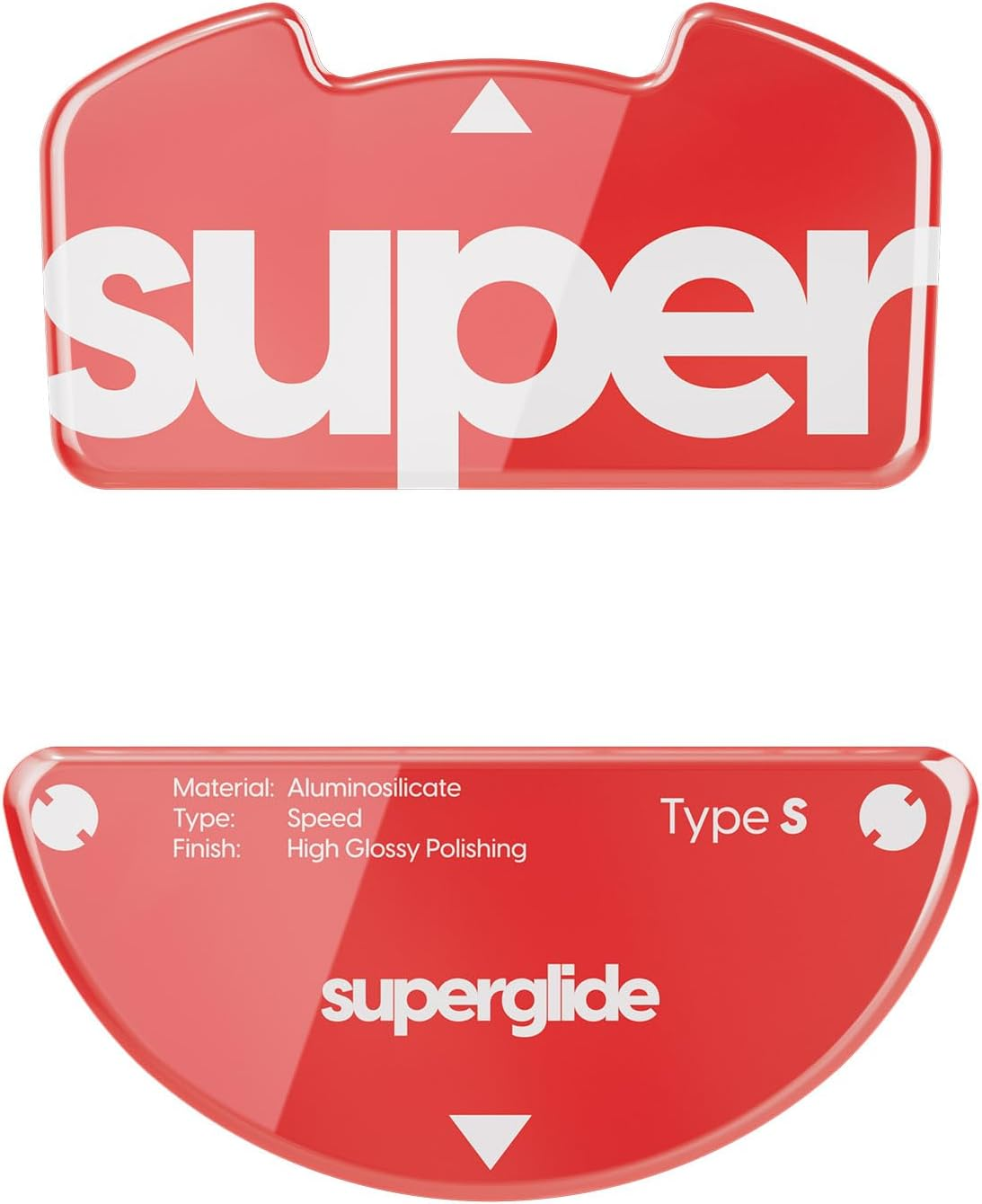 Superglide2 Mouse Sole for Razer Viper V3 Pro Mouse Feet [Tempered Glass Material, round Edge, Heavy Duty, Low Friction, Super Smooth]