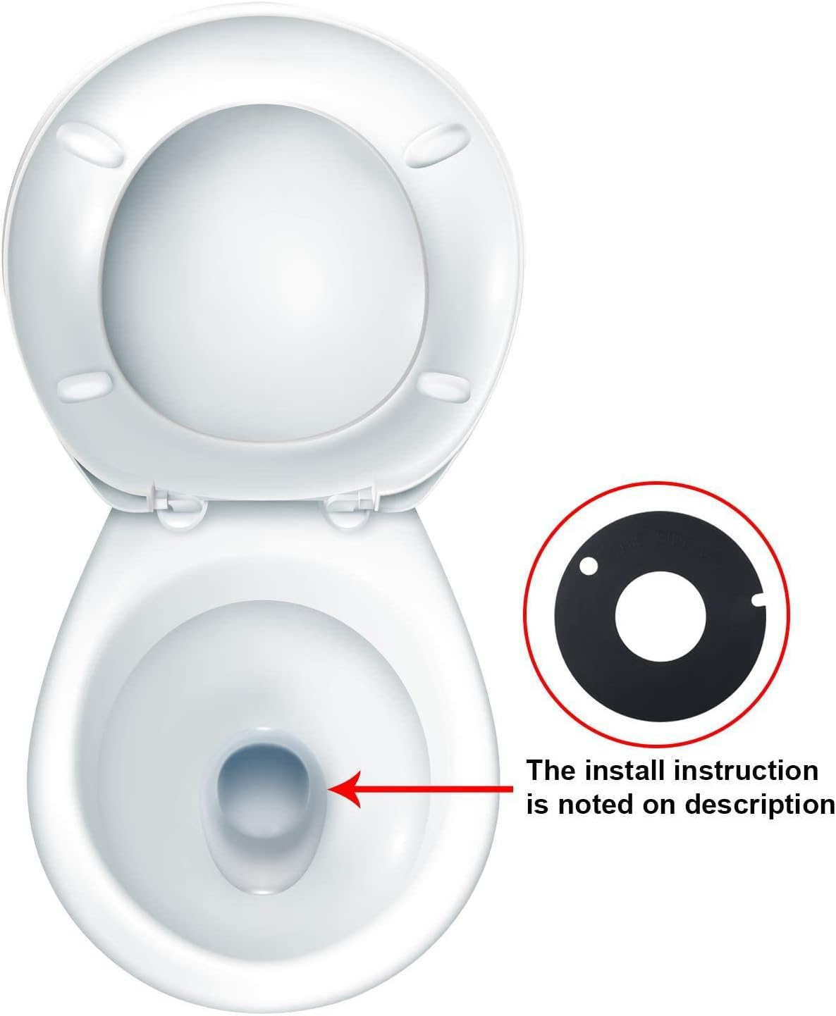RV Toilet Flush Seal Replacement Kit Part 385316140 & 385311462 Toilet Rubber Ball Bowl Gasket for Dometic Sealand Mansfield Vacuflush and Travel Trailer RV Camper/Marine Toilet (1Pair) image number 5