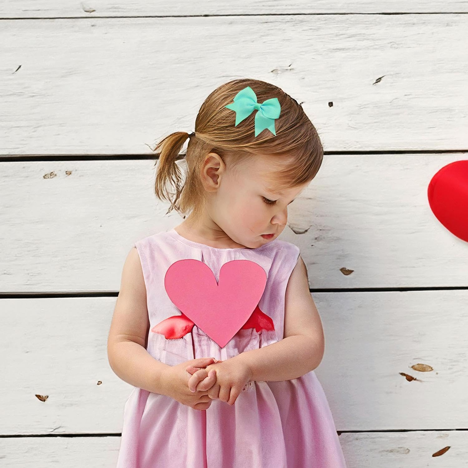 50 Pieces Bow Hair Clips Kids Headwear Cute Girls Hair Clips Colorful Bow Hair Clips Clothing Accessories image number 3