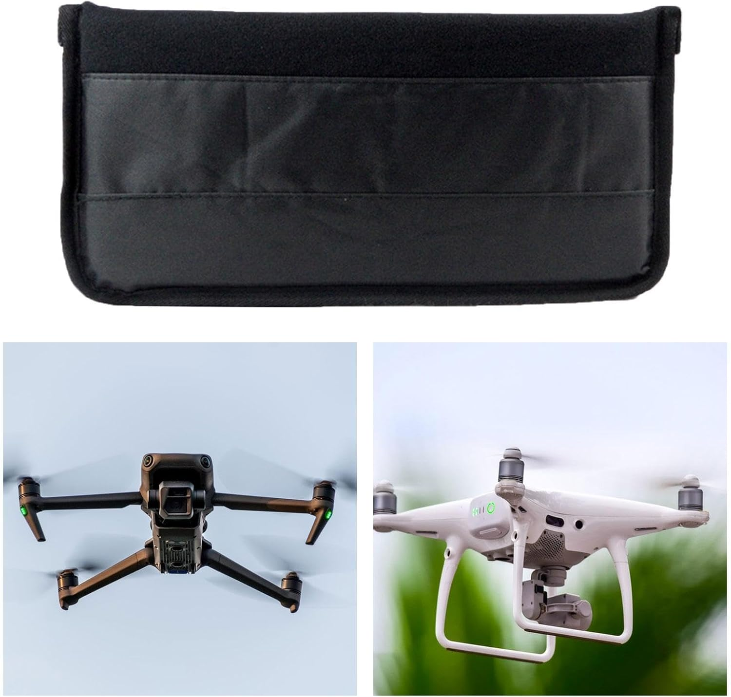 Baotyjie Camera Bag Insert Inner Case Photography Pouch Water Resistant Detachable Divider Hiking Case Insert, Black - Grey image number 7