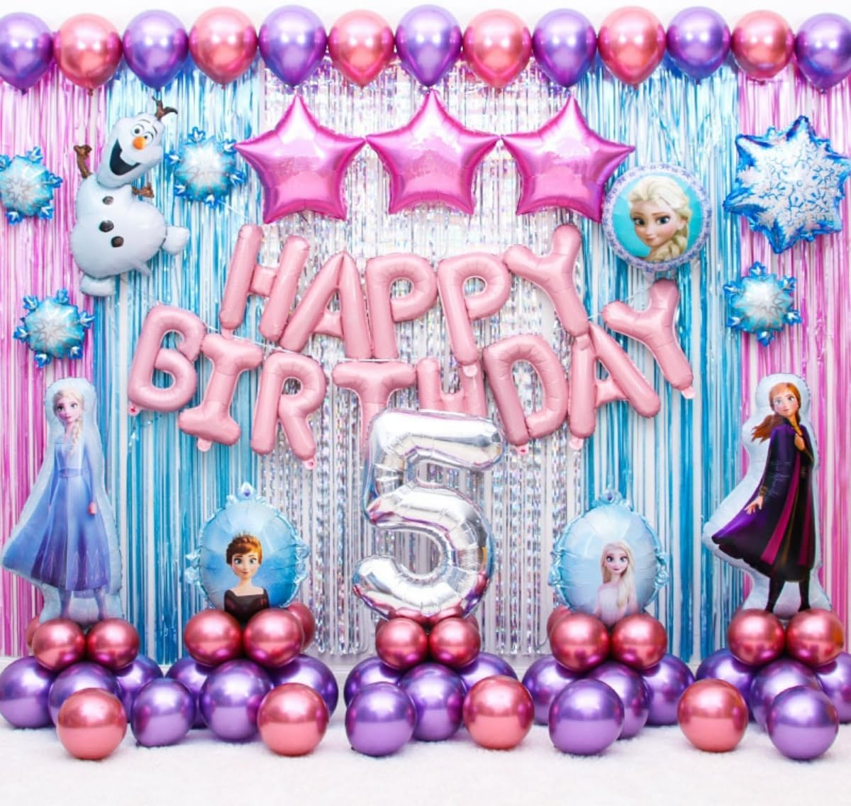 Costume Bay Balloon Garland Kit - Green Metallic Gold White Latex Balloons Party Supplies for Baby Shower Happy Birthday Party Decorations Wedding Anniversary (Happy Birthday - Black, ONE)