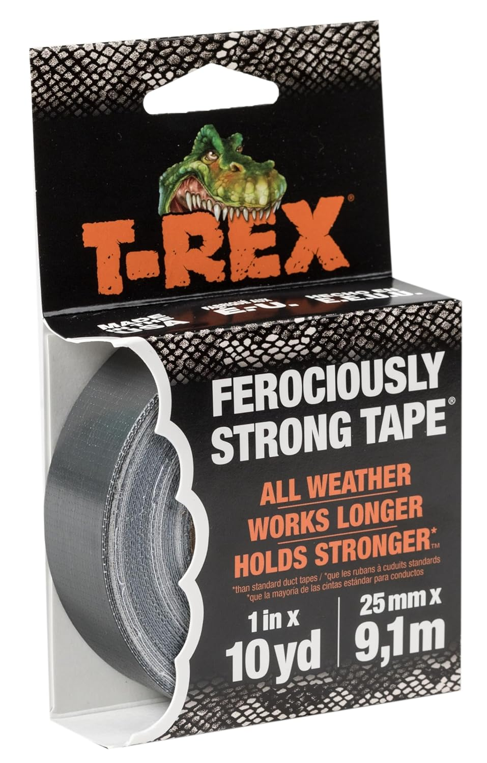 T-Rex Tape 1"X10Yd-Black image number 4