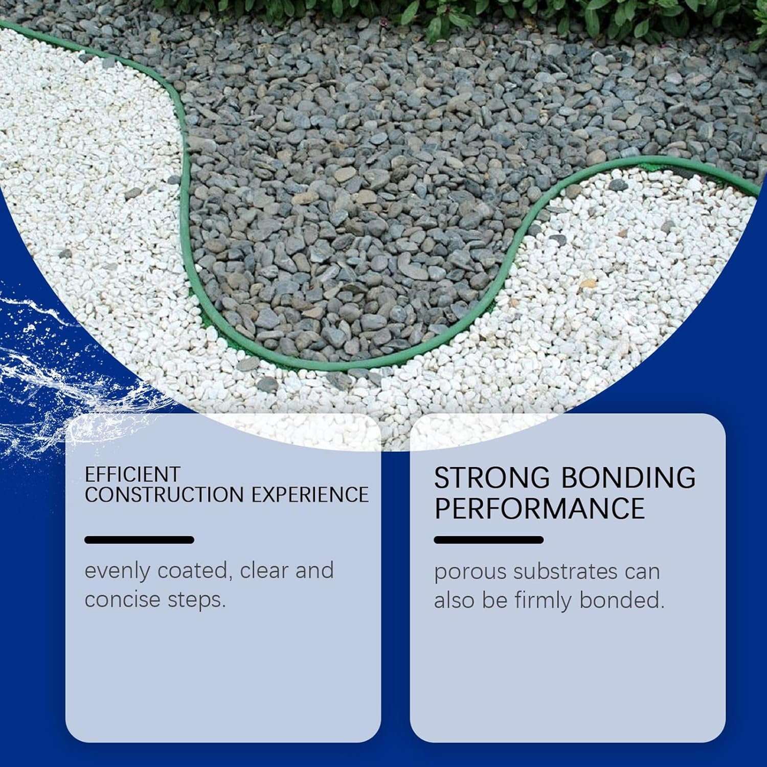 Gupcaqosjw Gravel Glue for Landscaping - Landscape Rock Glue | Sealer Spray Stabilizer Waterproof Fast Drying 120Ml for Outdoor Driveway Playground image number 4