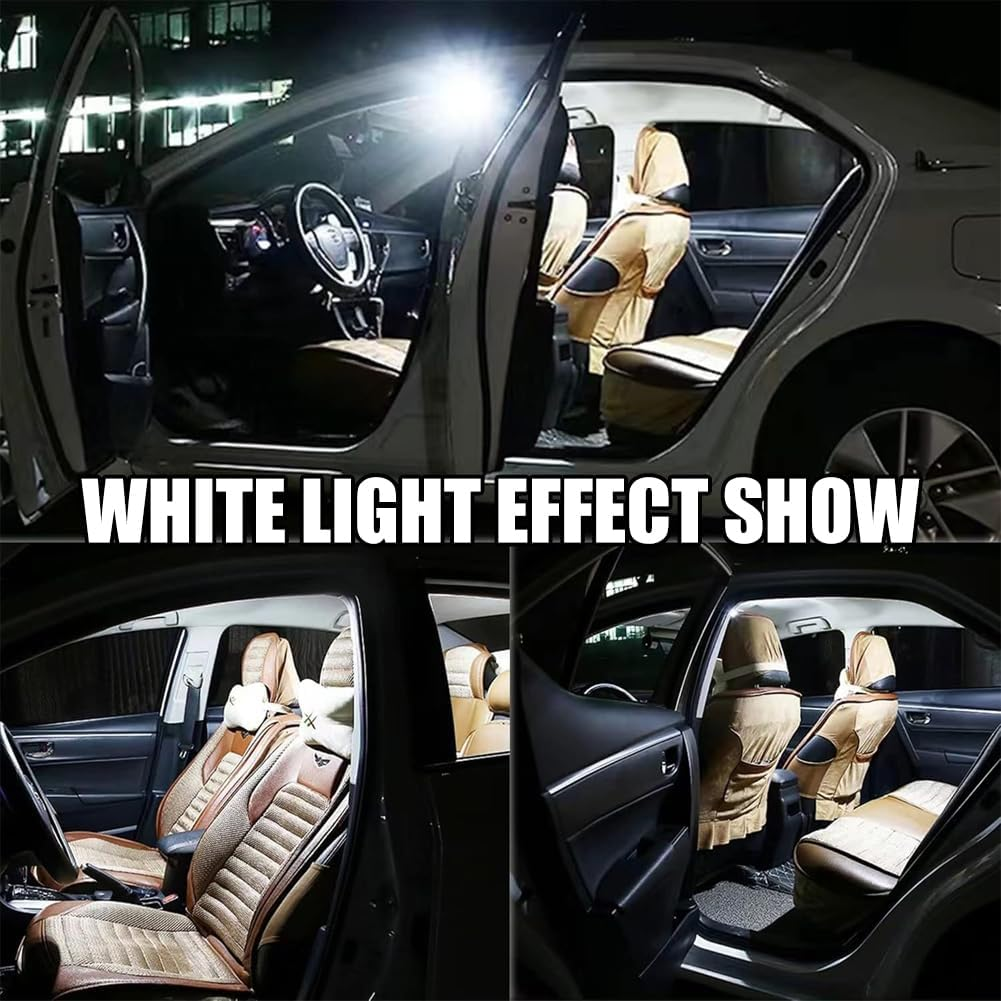 Kiwinvou 14 Pieces Interior Car Led Lights, Car Bulb Dome Light Kit Set，De3175 T10 31Mm 41Mm 194 LED Bulbs for Car Interior Lights Dome Lights Trucks Width Lamp