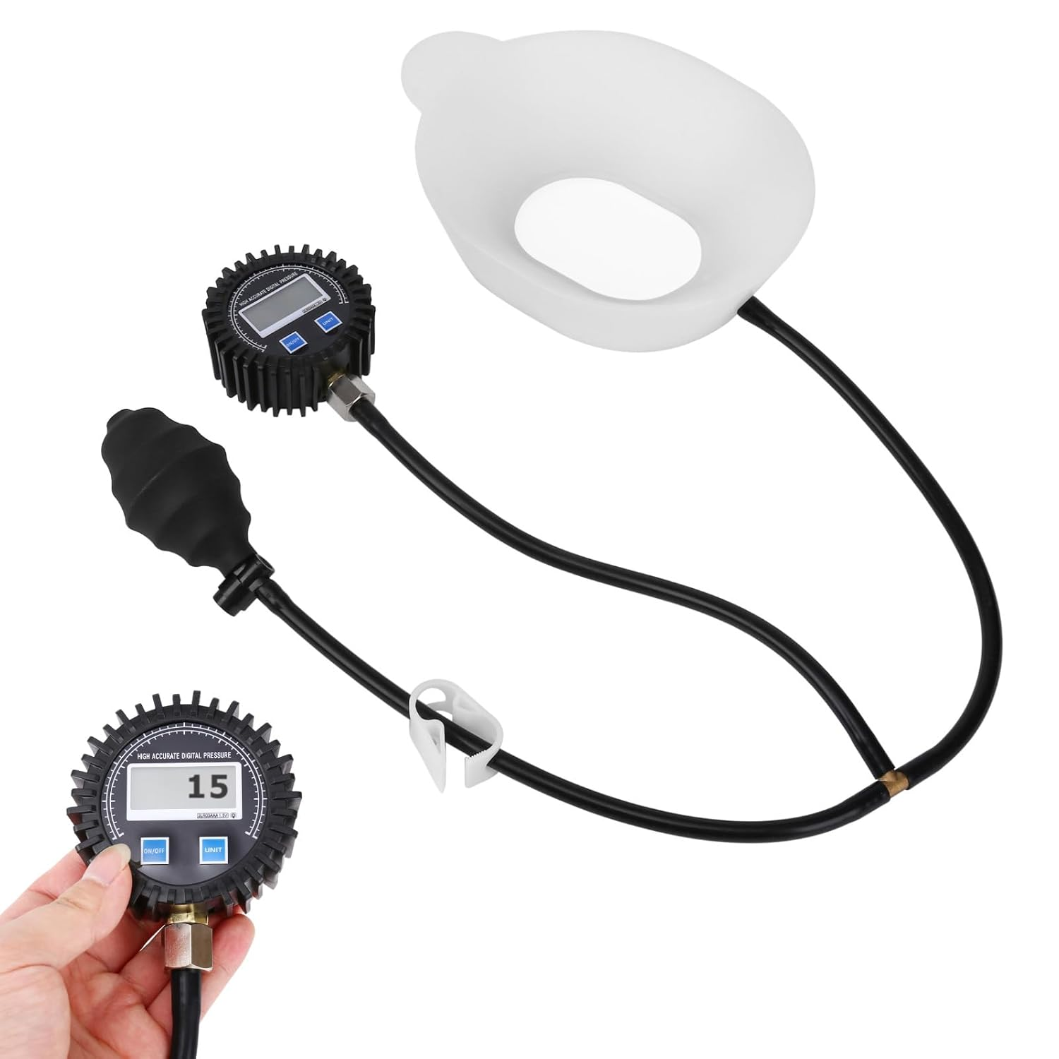 Pectus Excavatum Orthosis Brace, Pectus Excavatum Vacuum Bell with Pressure Gauge, Sternal Depression Support for Sunken Chest, Physical Chest Correction for All Ages (L) image number 1