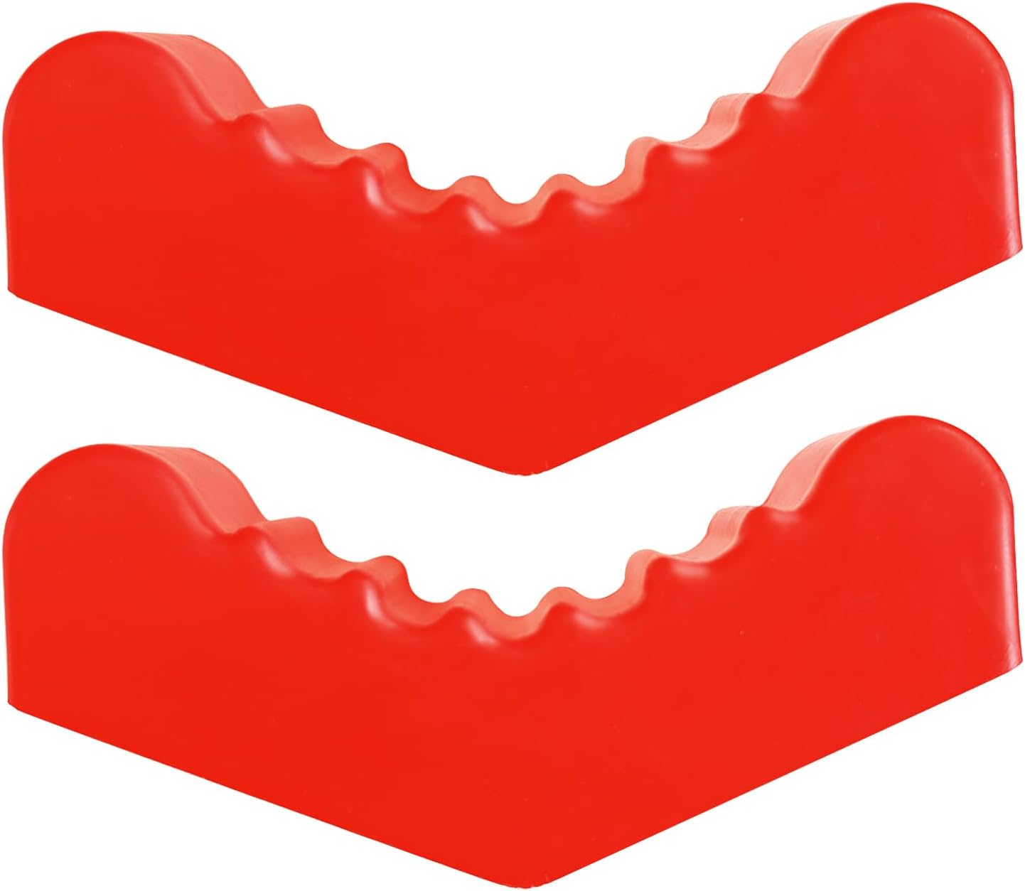 2PCS Jack Rubber Pads for Jack Stands, 6 Ton Frame Rail Pinch Welds Protector, V-Shape Heavy Duty Jack Pad Adapter, Anti-Slip Jack Pad for Lift Jack Stand Black