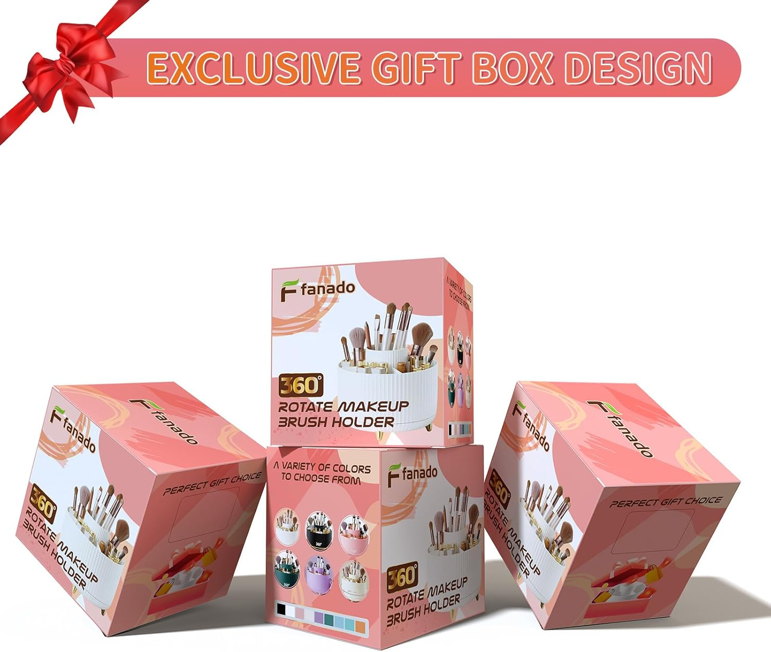 360&deg; Rotating Makeup Organizer Countertop, Lazy Susan Organizer, Makeup Organization Skincare Storage for Vanity, Desktop, Bathroom (Rotate Makeup Organizer Large-White) - Bling Dz-Purple image number 6