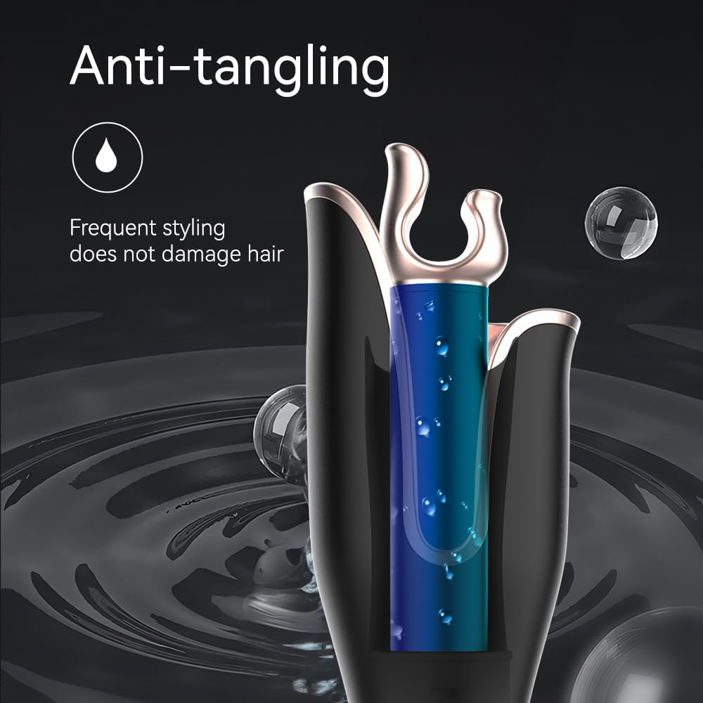 Automatic Hair Curler, Wave Curling Iron for Fluffy Hairstyle, Anti-Tangling Hair Curling Iron with 4 Adjust Temperature for All Hair Types image number 6