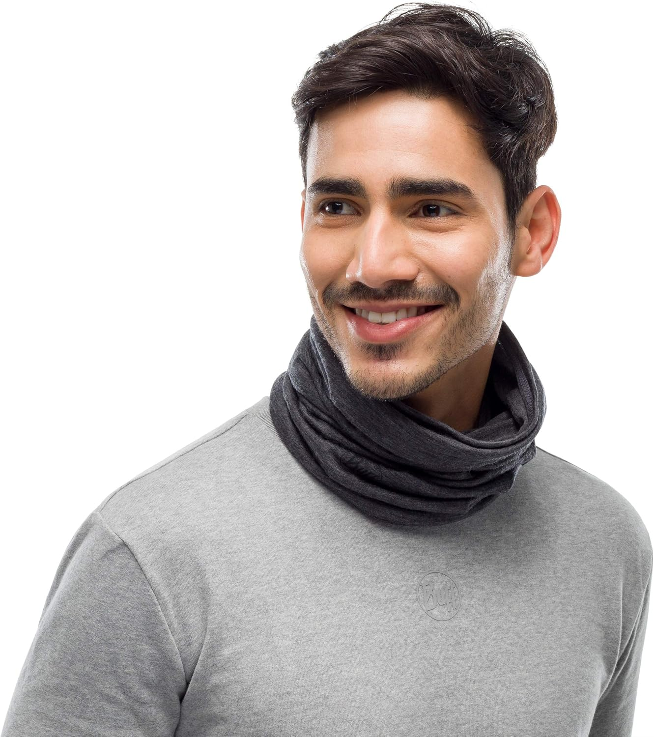 BUFF Lightweight Merino Wool Neck Gaiter 100% Ethically Sourced Wool, Versatile, Temperature Regulating Face Mask, Adult Size - Mok image number 3