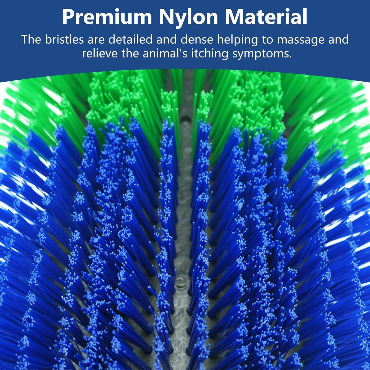 1PCS Livestock Scratch Brushes, Horse Scratcher Full Massage Brush Kit, Itching Relieving Tools for Animals, Livestock Scratching Brush for Horses, Cows, Sheep, Easy Installation image number 5