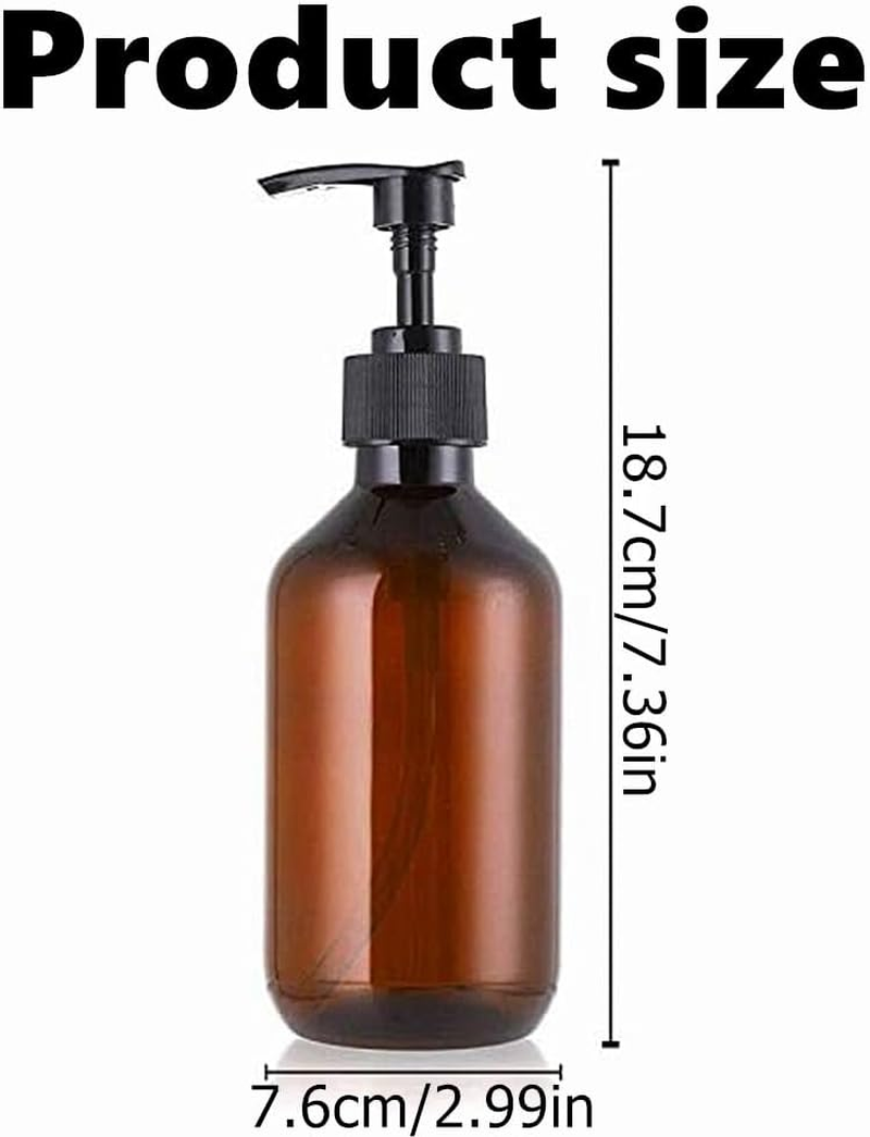 Kastetards 3 Pcs 500ML Large-Capacity Empty Shampoo Pump Bottles, Plastic Pump Bottles, and Rerefilled Travel Soap and Shampoo Dispenser Bottles for Bathroom and Kitchen Travel image number 1