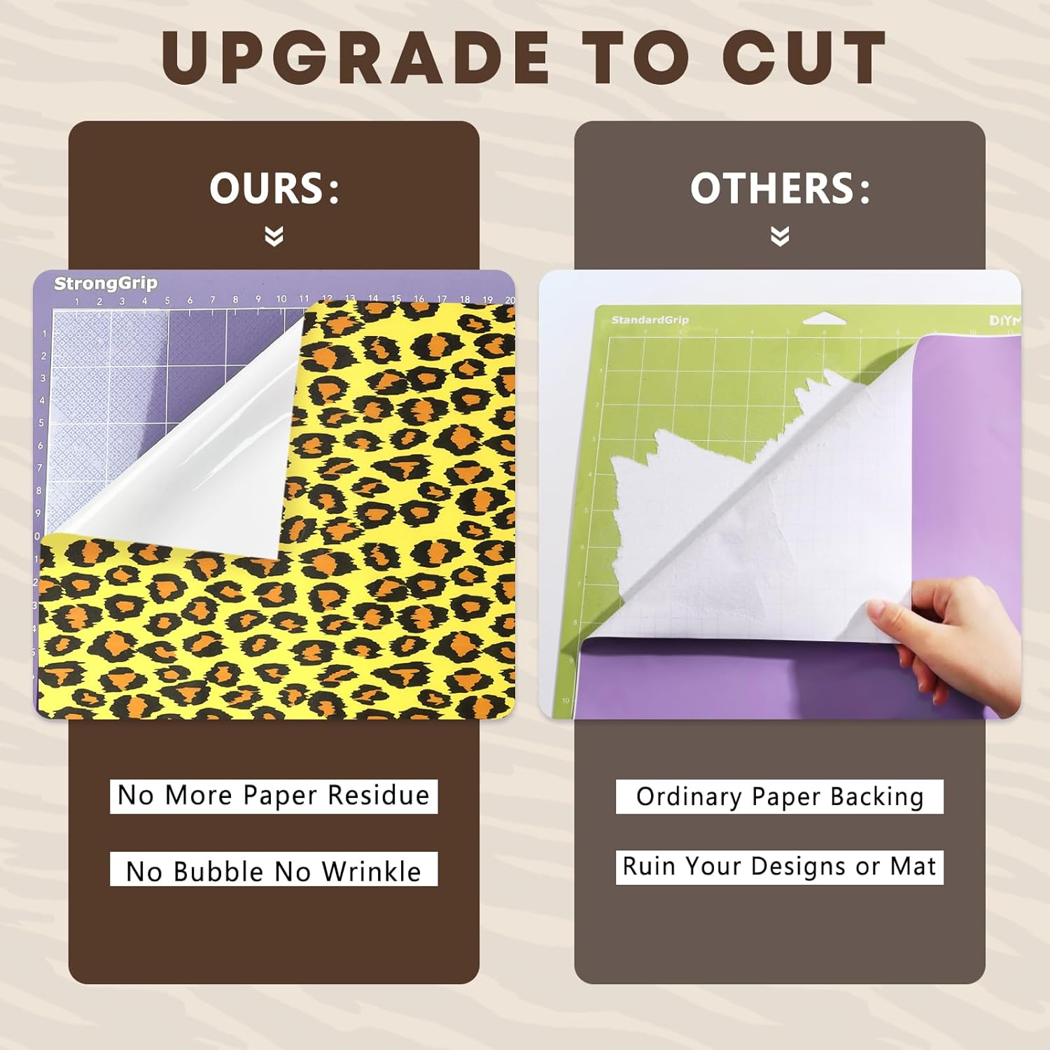 Tintnut Leopard Permanent Vinyl - 8 Sheets 12"X10", Cheetah Permanent Vinyl Sheets, Pattern Adhesive image number 6