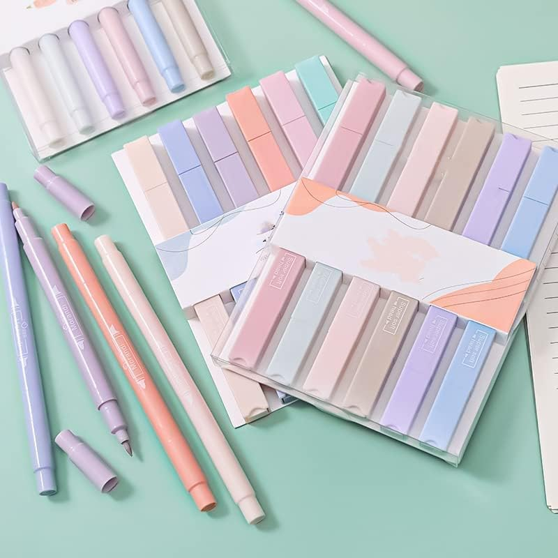 Pastel Highlighters Cute Aesthetic Pens,6Pcs Aesthetic Highlighters Color Highlighters Pens image number 1