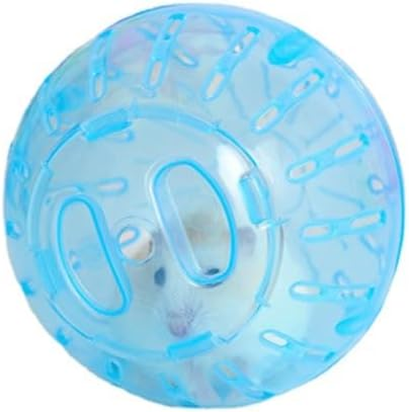 1Pc Exercise Ball Plastic Spinner Hamster Running Gerbils Small Animal Exercise Wheels Hamster Exercise Ball，Small Animal Toy (Blue, One Size) image number 4