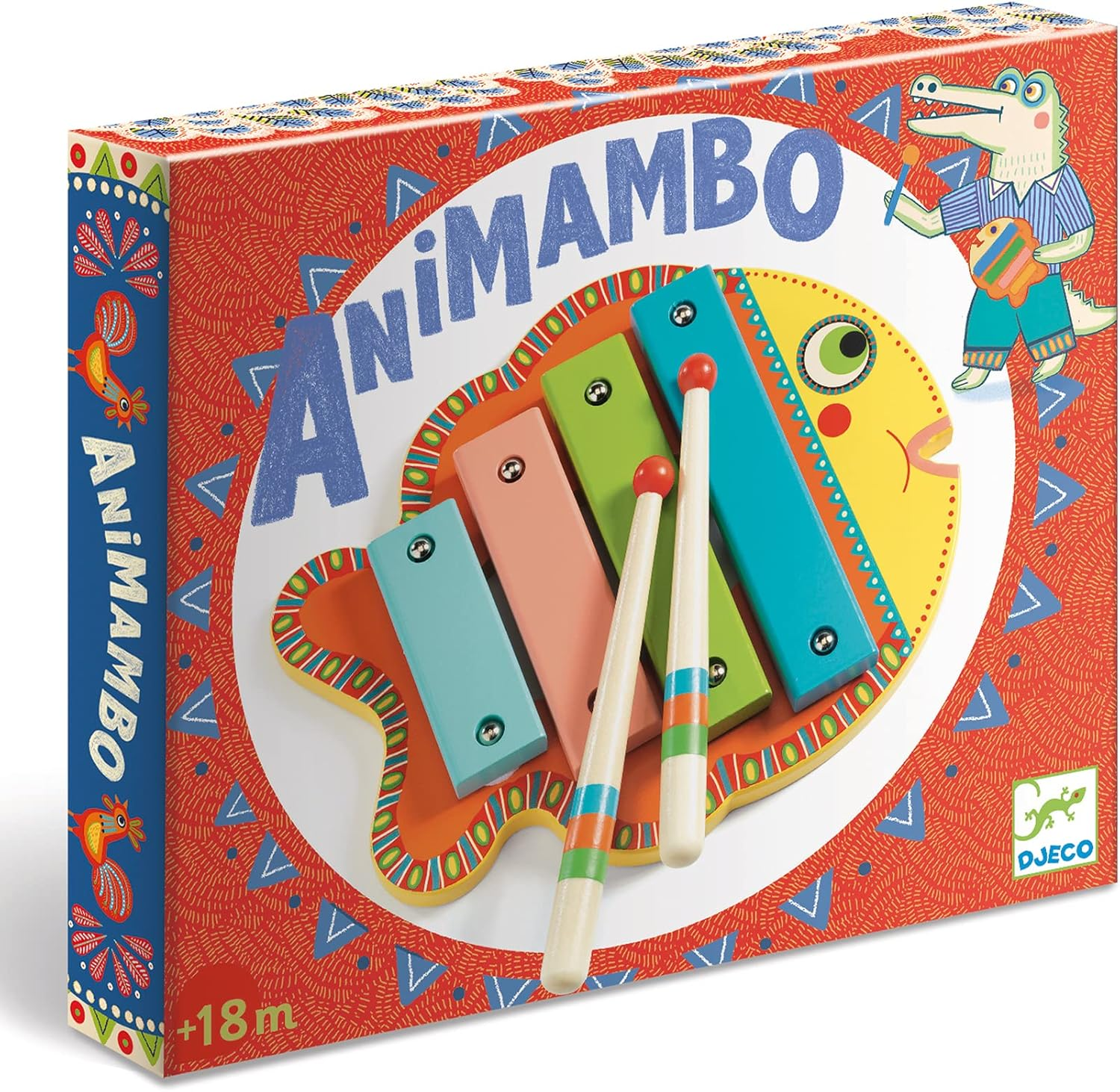 Djeco DJ06001 Animambo Wooden Xylophone image number 1