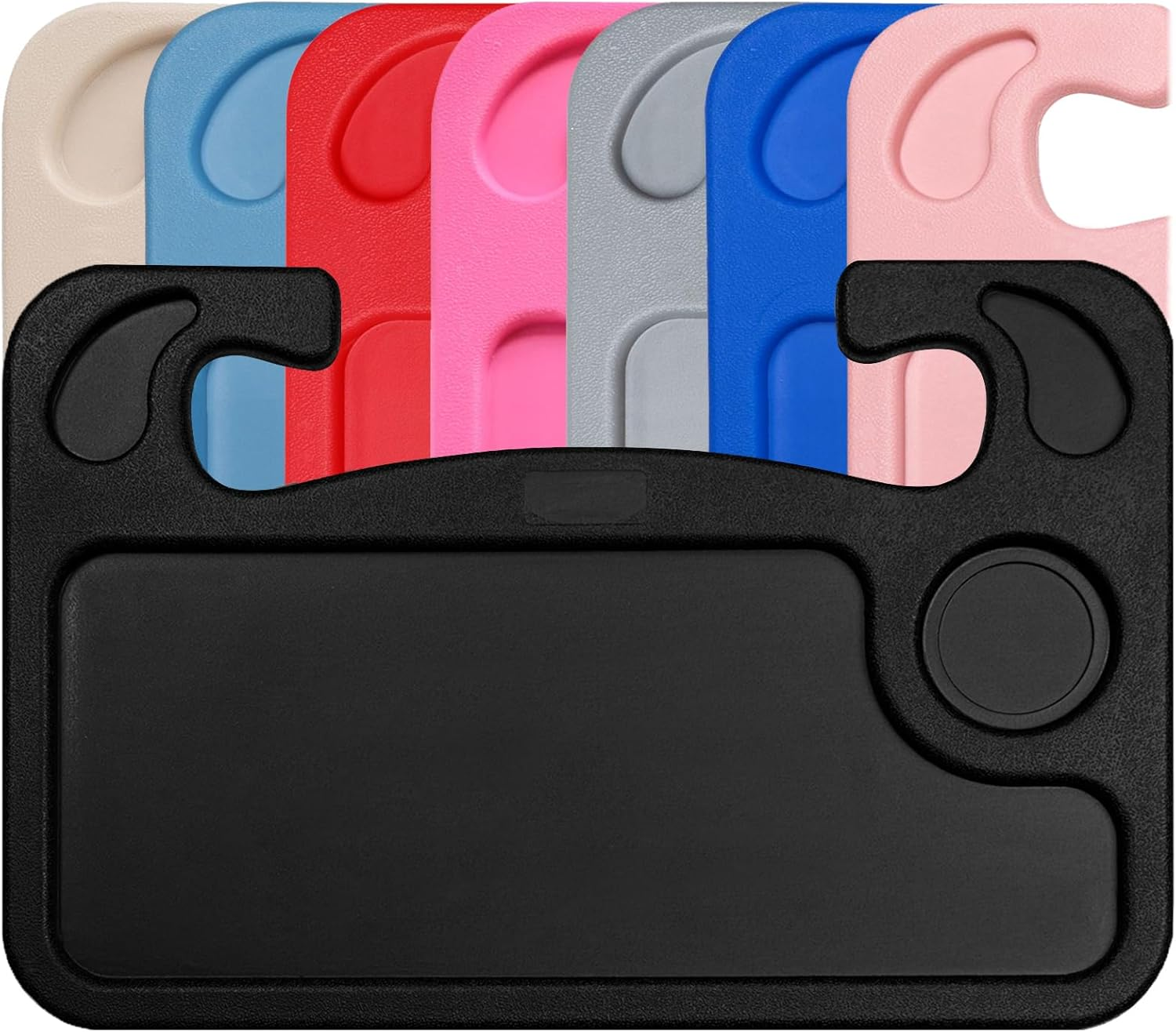 Lebogner Auto Steering Wheel Desk, Laptop, Tablet, Ipad or Notebook Car Travel Table, Food Eating Hook on Steering Wheel Tray, for Constant Travelers, Fits Most Vehicles Steering Wheels