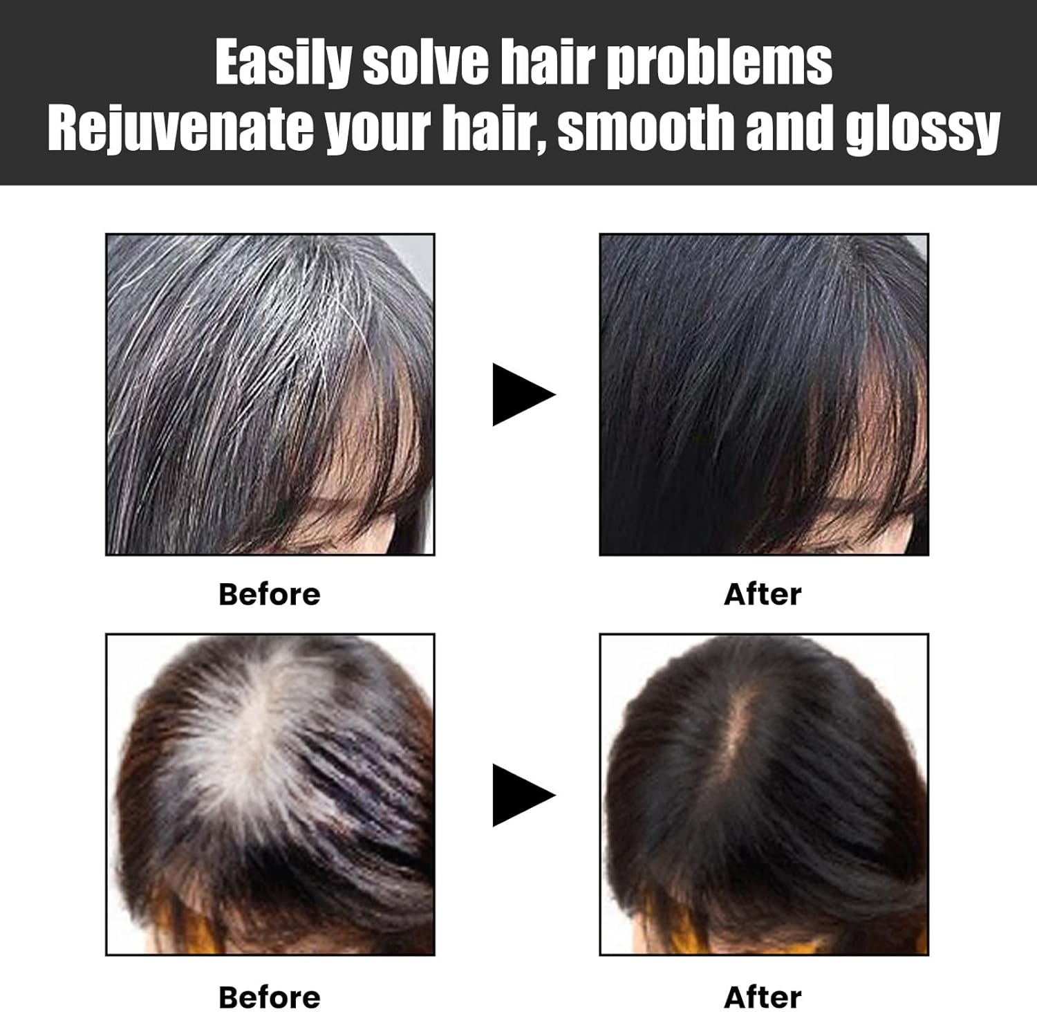 QPJUVC Anti-Grey Hair Shampoo Bar - Natural Hair Darkening Solid Shampoo, Grey Reverse & Coverage Soap for Men & Women, Cleanses & Nourishes Scalp for a Stronger, Shinier Hair (4)