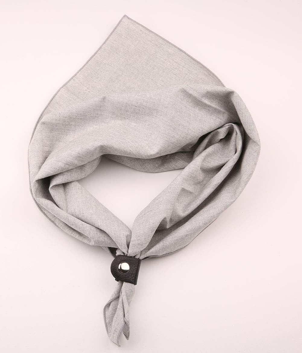 Neckerchiefs for Men, 24''&times; 24'' Multicolored Patterned Cotton Scarves with Buckle - M501 image number 5