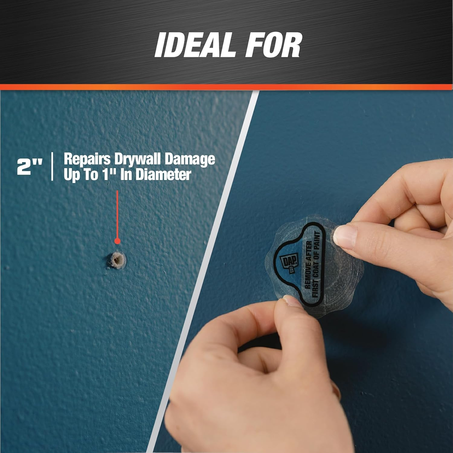 DAP Eclipse Rapid Wall Repair Patch, 2 Inch, Clear 7079809161