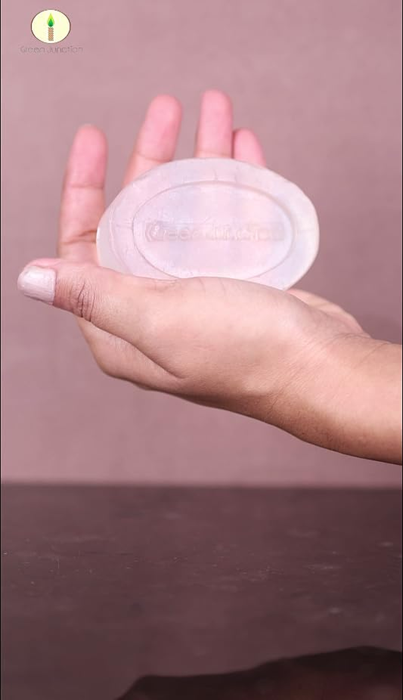 Green Junction Unscented Glycerine Soap - Set of Two Soap - (150 G Each) image number 2