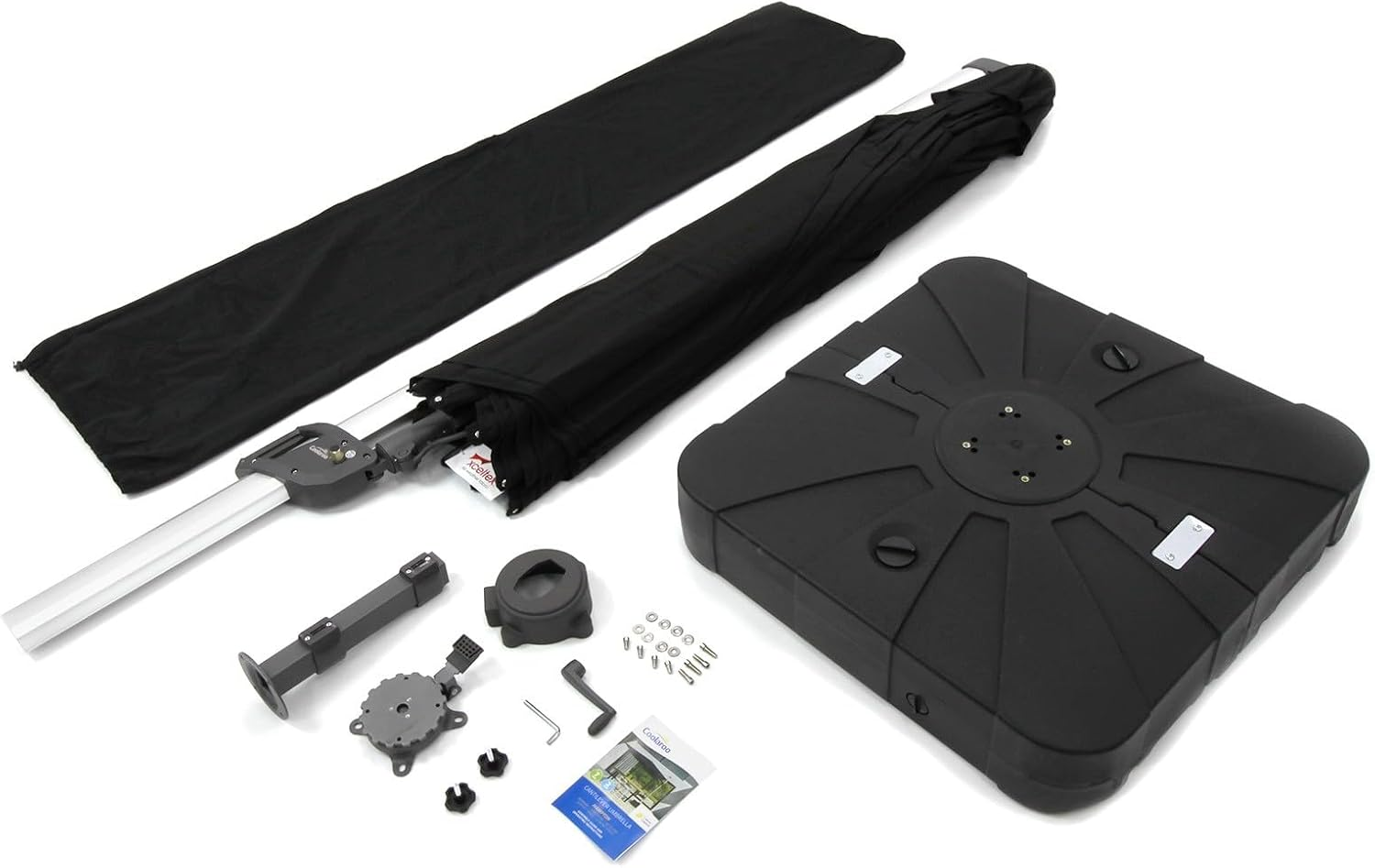 Coolaroo Hampton Rectangle Cantilever Umbrella, Black, 200 X 300 Cm Size image number 5