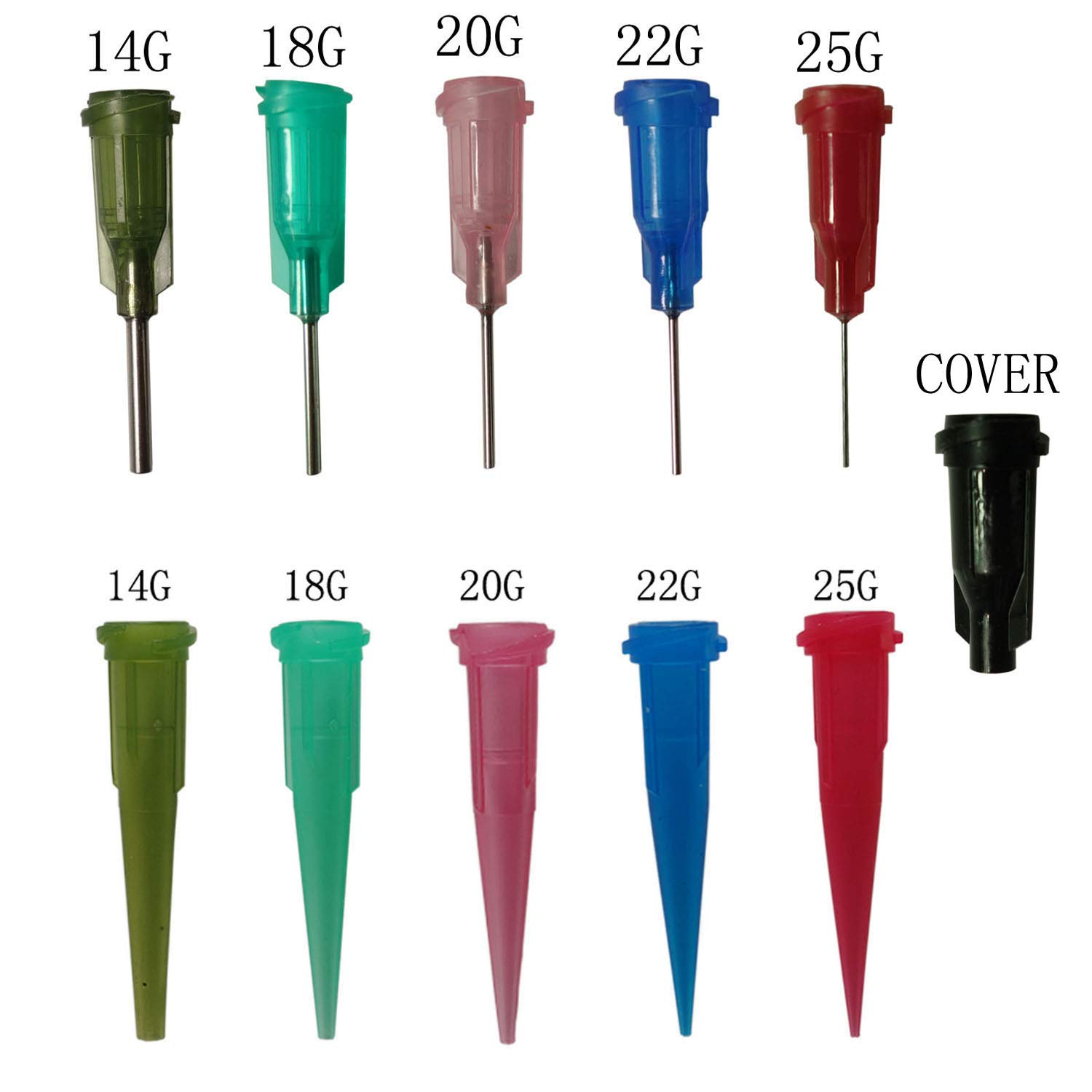 Warmsky Multi-Purpose Precision Applicator Set with 6Pcs 1 Oz Plastic Squeeze Bottles and 20 Tip for Hobby Craft DIY Project image number 4