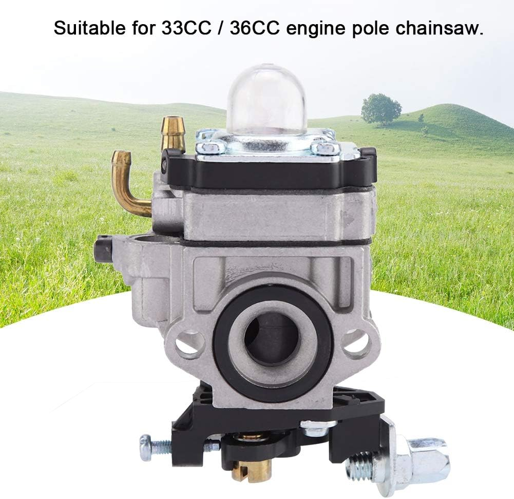 Hedge Trimmer Carburetor Carb Strimmer 33CC 36CC Engine Pole Cutter Chainsaw Carburetor Chainsaw Replacement image number 5