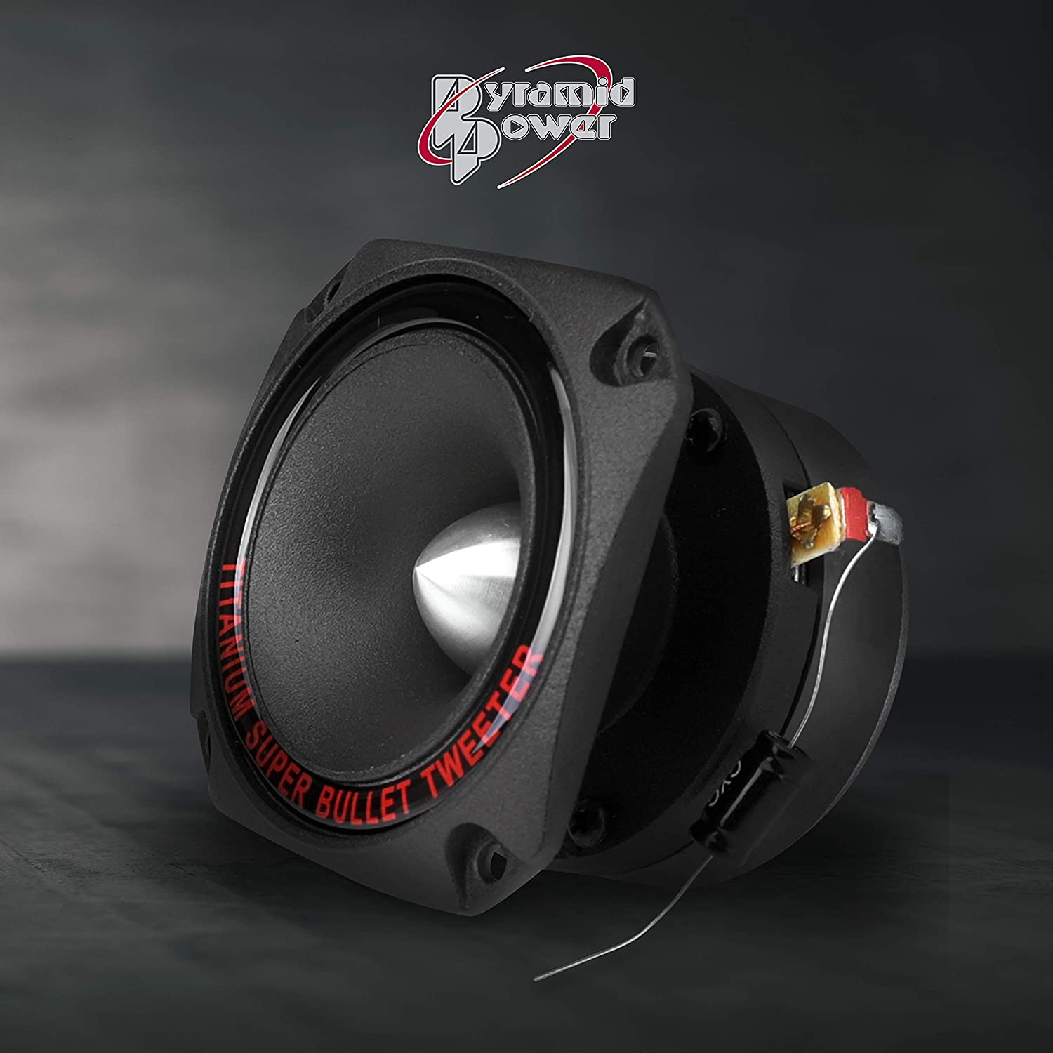 Pyramid 1" Audio Car Tweeter Speaker - Aluminum Die-Cast Frame, 300 Watt Peak, 2K-20Khz Frequency Response, 4 to 8 Ohm, Heavy Duty 30 Oz. Magnet Structure - 1 Tweeter image number 2