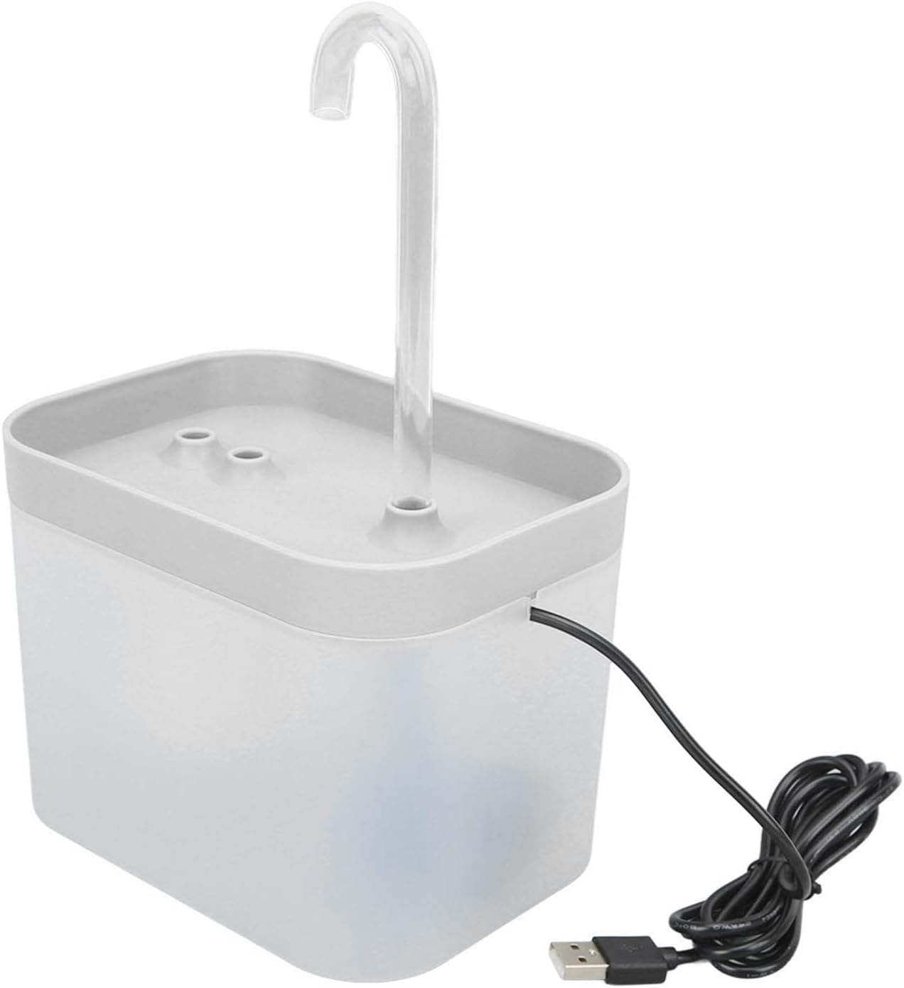 Cat Fountain, 1.5 L PP Material Drinking Fountain for Cat, IPX8 Waterproof 25 Db Quiet Automatic Cat Drinking Fountain for Pets, Dogs and Cats image number 2