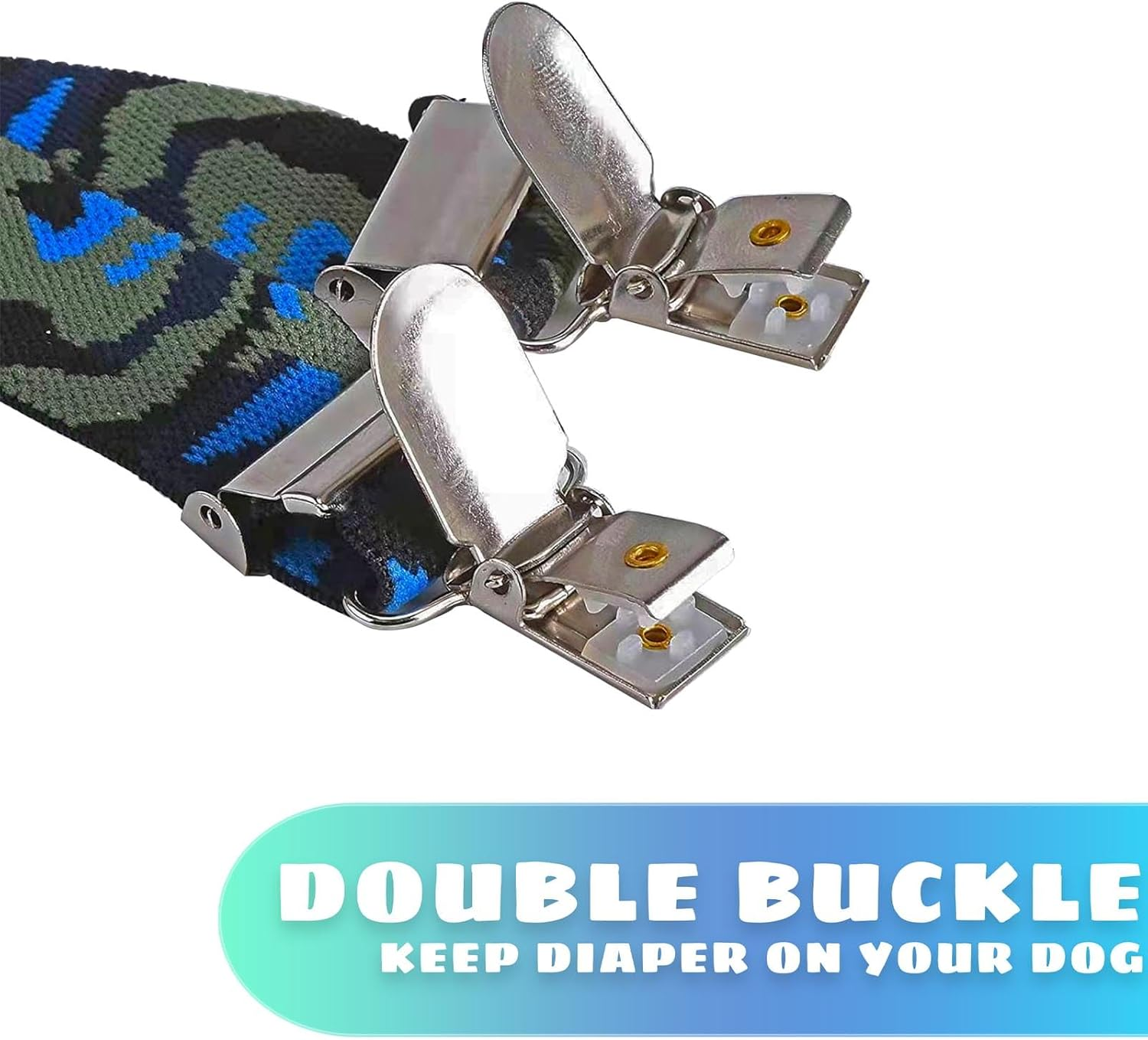 Dog Nappy Suspenders Belly Bands Dog Harness, Cat Carrier, Nappies, Clothes Stay on (Camouflage, S) image number 3