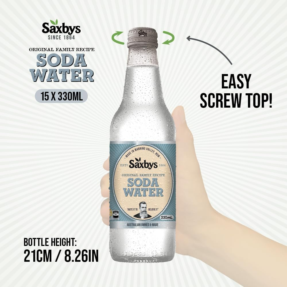Saxby'S Soda Water 330Ml X 15