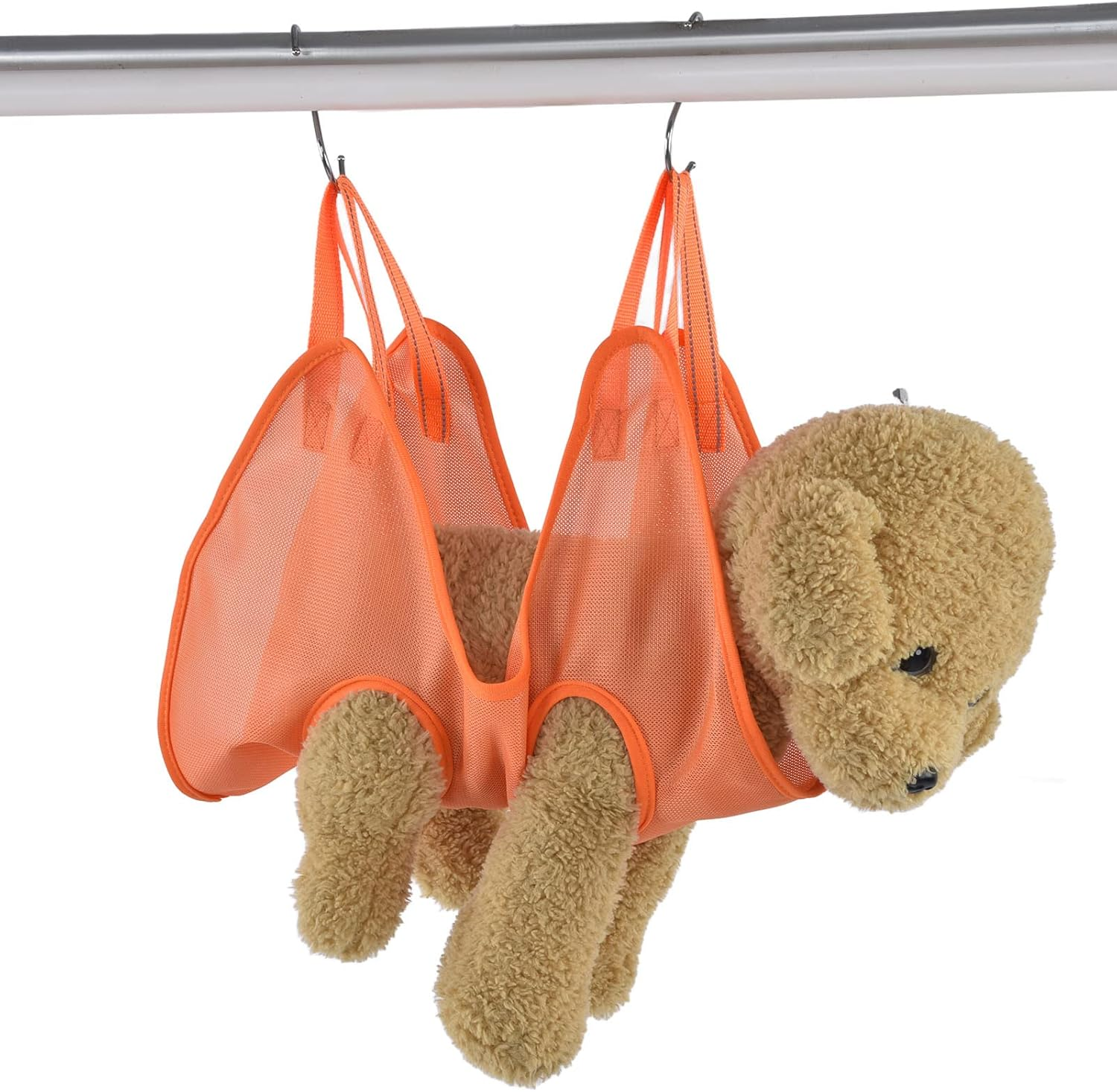 Dog Grooming Sling, Breathable Soft Washable Pet Restraint Hammock, Dog Grooming Hammock Dog Hanging Holder for Small Medium Cat Nail Trimming (S) image number 1