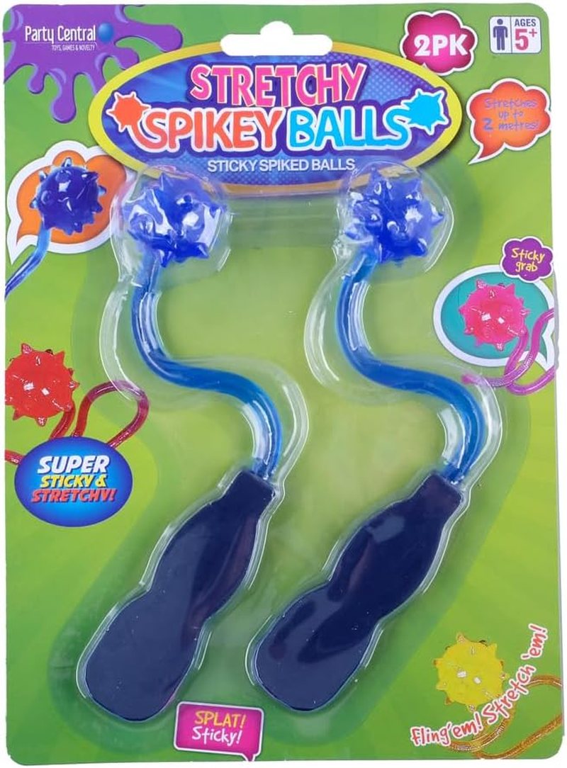 Party Central Sticky Stretchy Spikey Snapper Slapper Ball (Pack of 2) image number 1