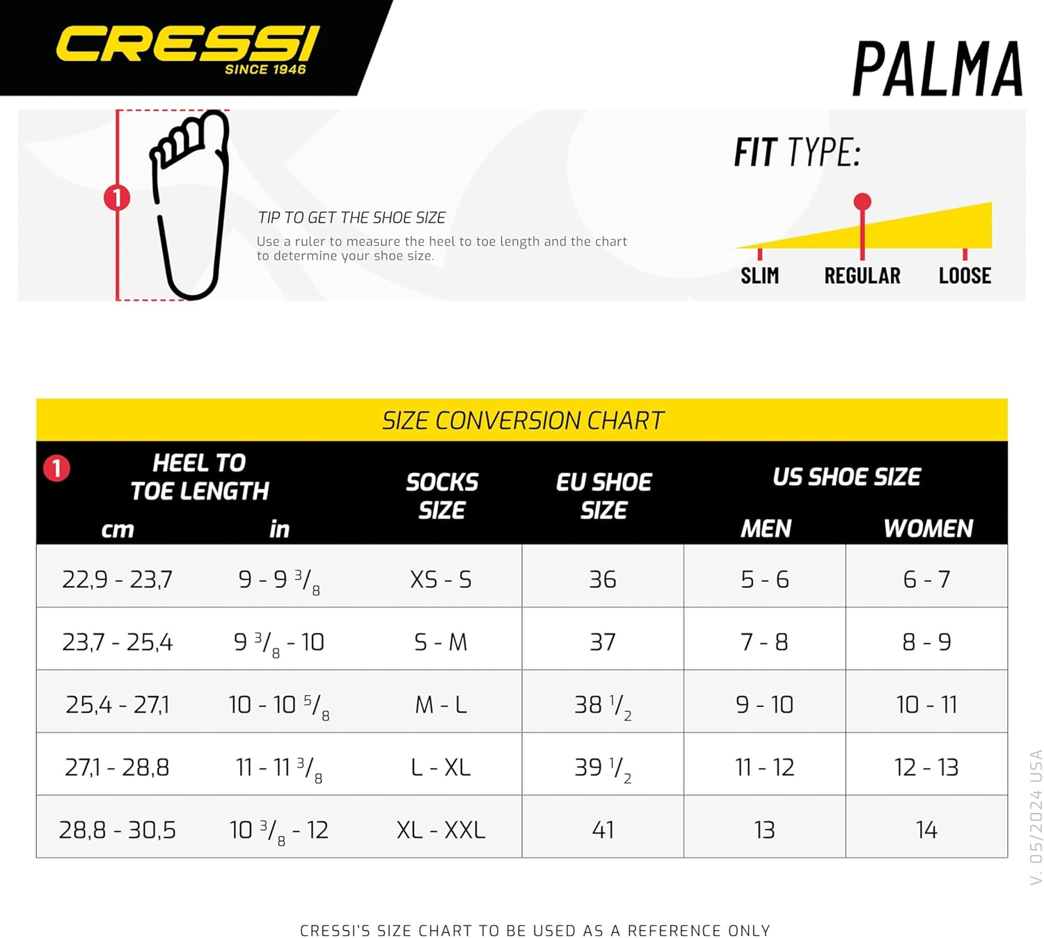 Short Premium Neoprene Diving Socks 3Mm | PALMA ST by Cressi: Quality since 1946