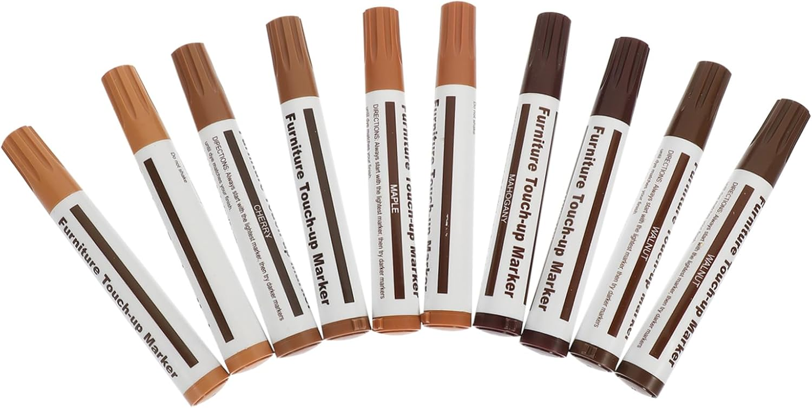 10Pcs Wood Furniture Touch up Pen Markers Paint Marker for Furniture Repair Scratch Covering Home Office Use image number 4