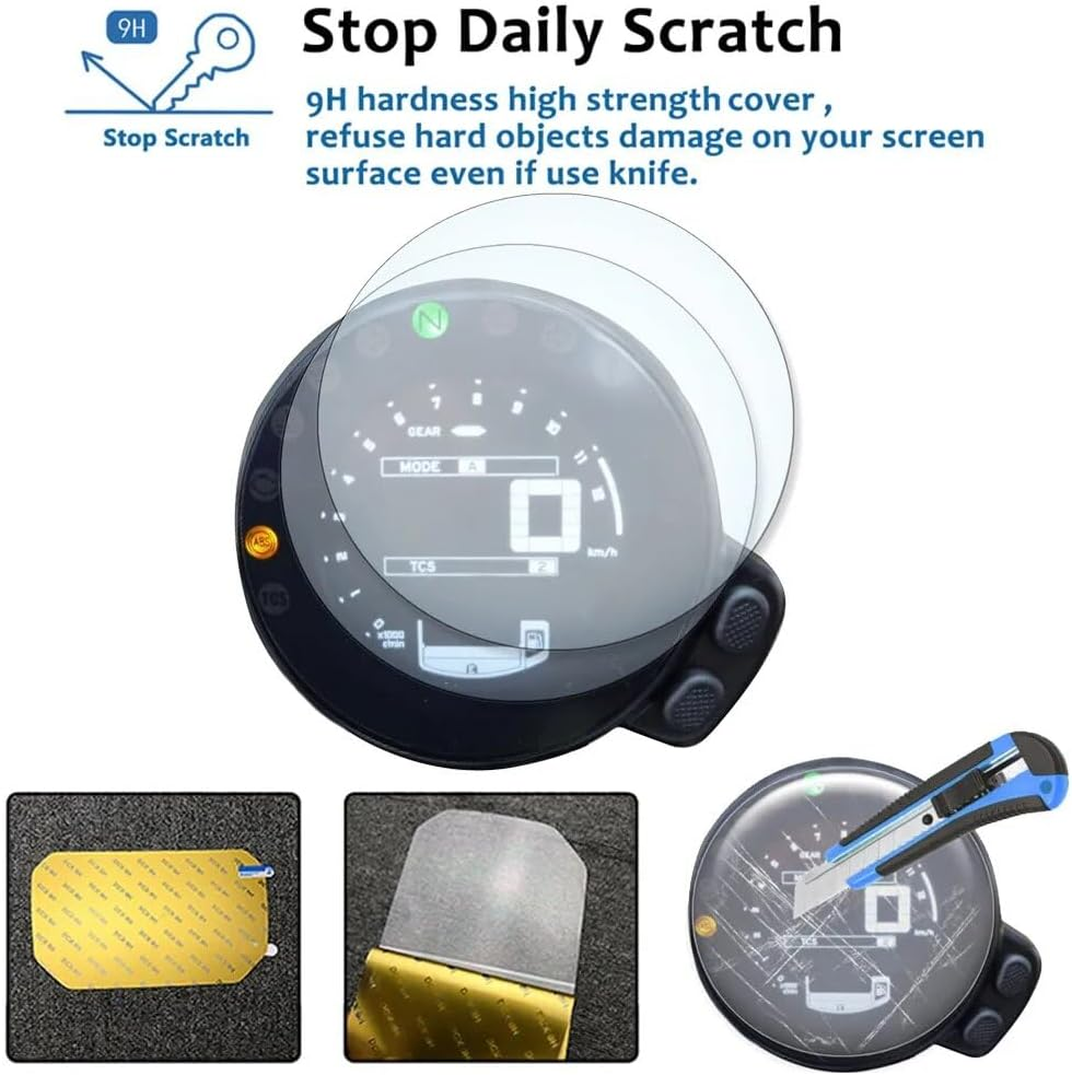 Cluster Screen Protection Film, EVURU for Yamaha XSR700 XSR900 XSR 700 XSR 900 2016 2017 2018 Motorcycle Accessories Cluster Scratch Protection Film Screen Protector image number 6