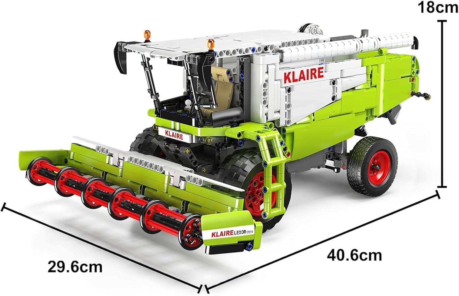 Mould King 17014 Combine Harvester Tractor Vehicle Building Set, Remote Control Truck Car Claas Lexion 760 Model Block Kit MOC, STEM Gift Toy to Build for Boys Girls Aged 14+ 1265Pcs image number 2