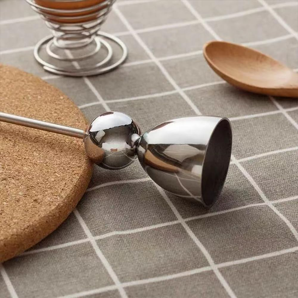 Stainless Steel Egg Cracker Tool for Raw Eggs - Easy Egg Cutter and Topper, Kitchen Tool image number 4