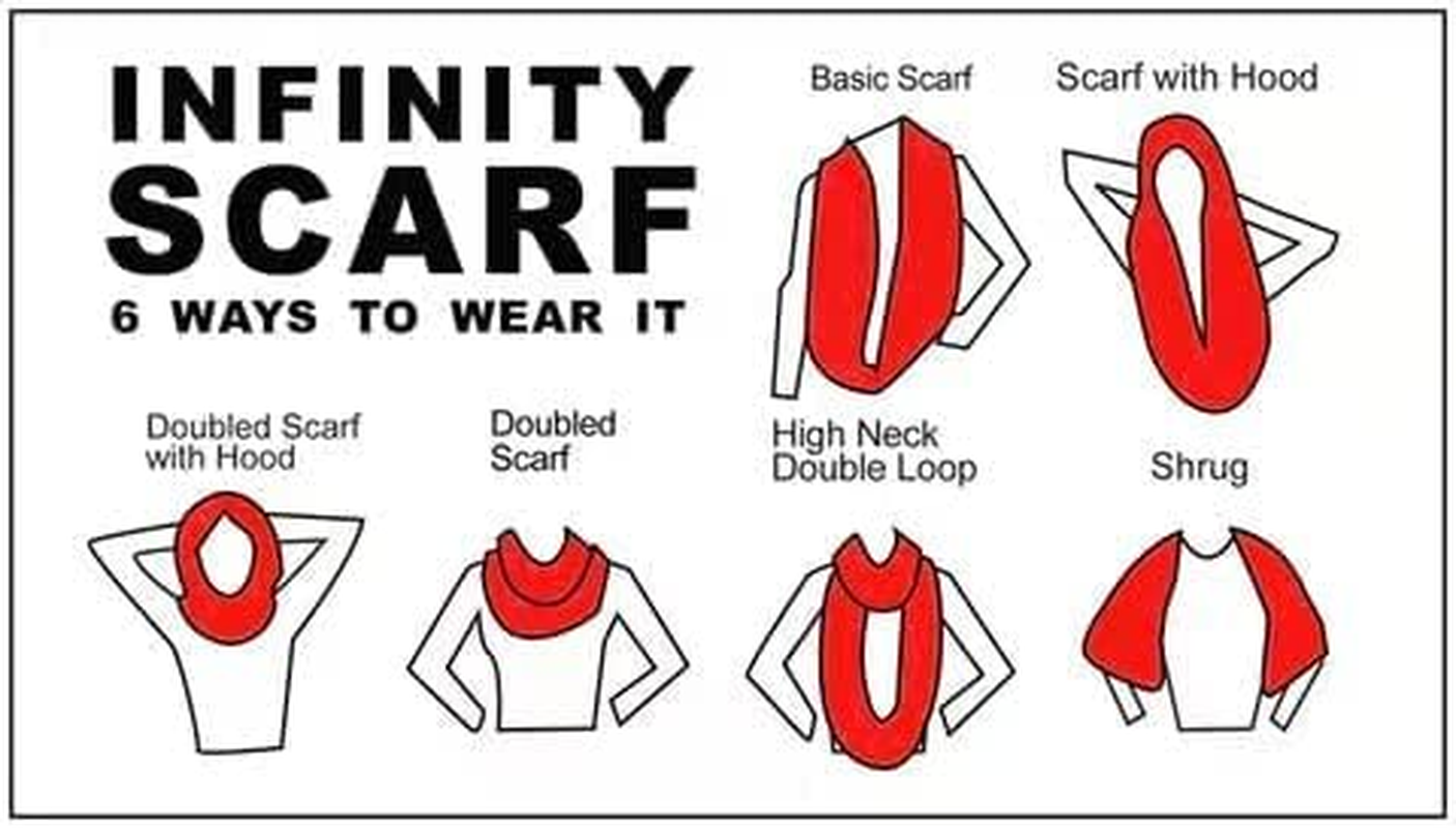 Lina & Lily Forget-Me-Not Flower Print Women'S Infinity Scarf Lightweight Snood - Black image number 3