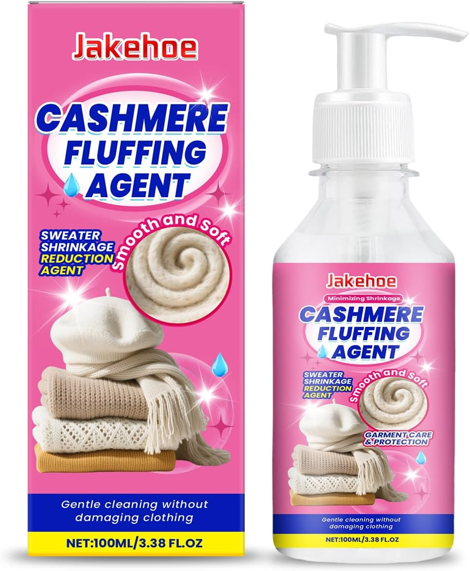 Cashmere Fluffing Agent, Wool Sweater Restoration Solution, Gentle Non-Damaging Formula for Shrinkage Reduction, Softening Treatment, 100Ml image number 4