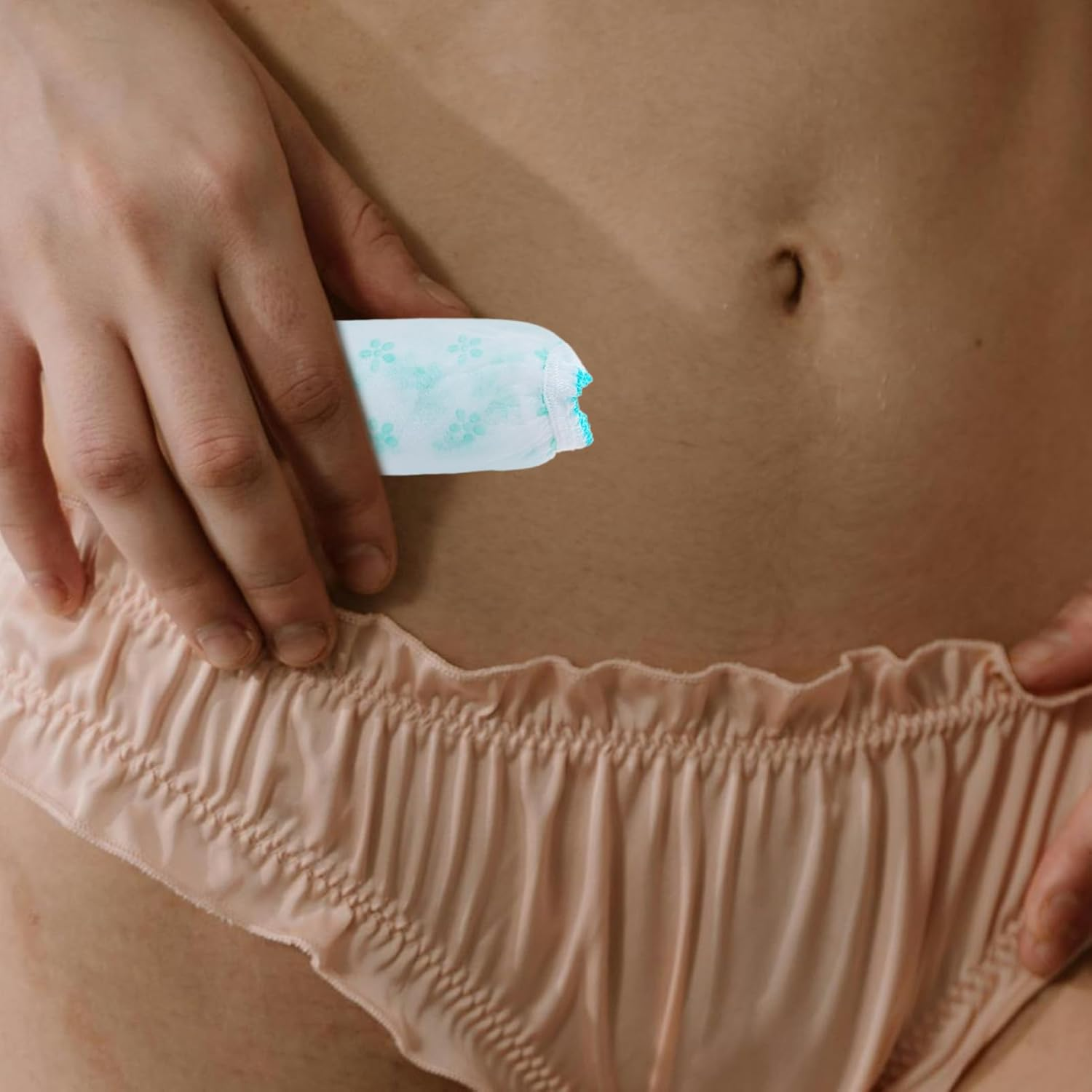 ERINGOGO Maternity Panties Disposable Underwear 7Pcs Non-Woven Odorless Skin-Safe Prenatal Postpartum Briefs Size L Mixed Color High Elasticity Breathable for Mothers image number 4