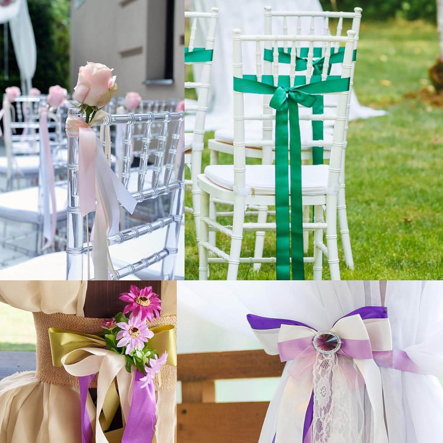 Gliberli Turquoise Satin Ribbon 5/8 Inch X 100 Yards Fabric Large Ribbons for Gift Wrapping Bows Bouquet Sewing Craft Home Decor Hair Floral image number 4