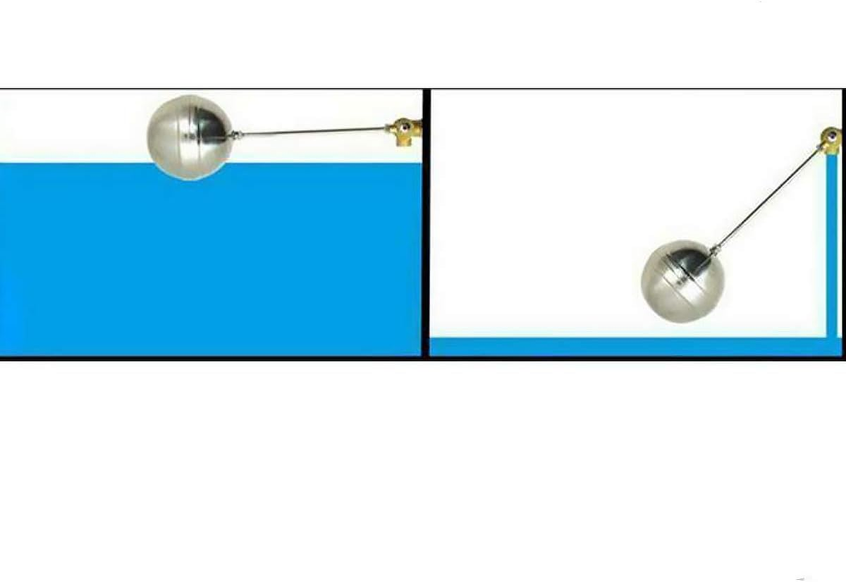 Float Valve 1 Piece Ball Valve Brass Automatic Float Ball Valve for Water Trough, Humidifier, Fountain, Aquarium, Pond, Animal Drinker (G3/4 Inch DN20) image number 2